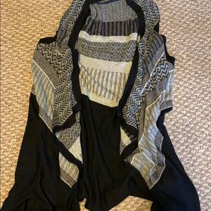 Long cascade sweater vest